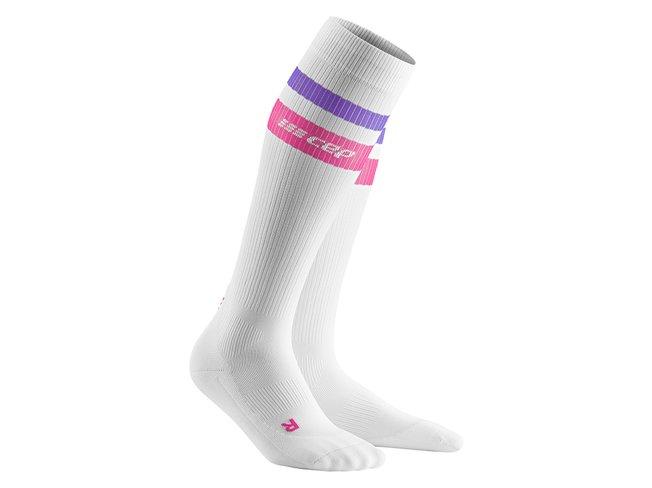 cep-80s-compression-socks-women-retro-white