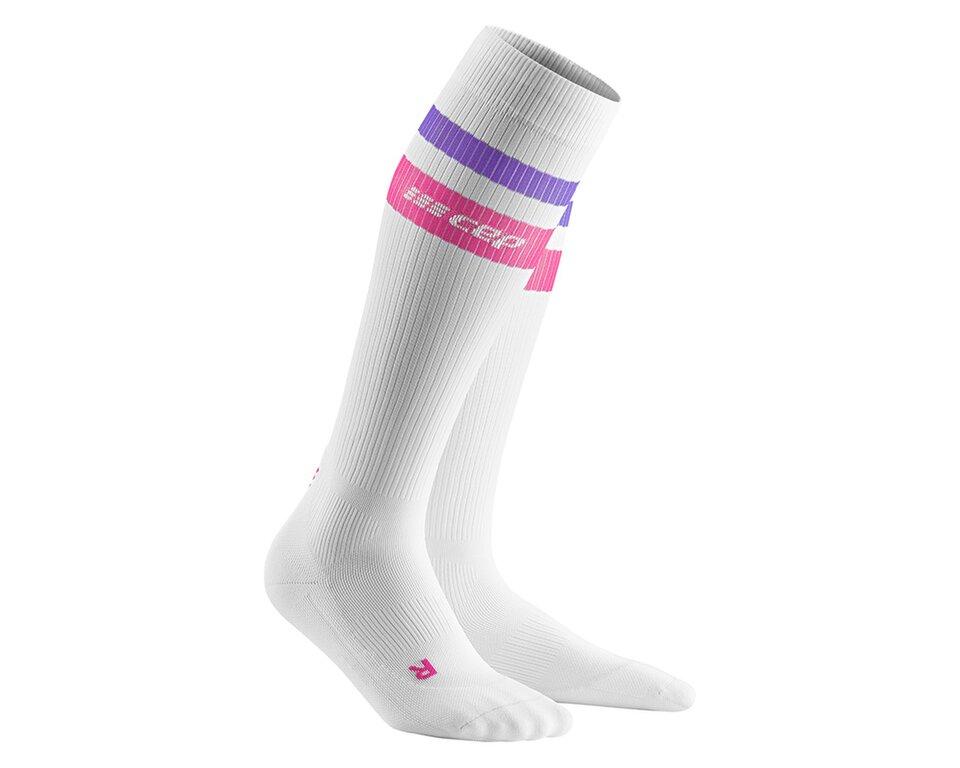 cep-80s-compression-socks-women-retro-white