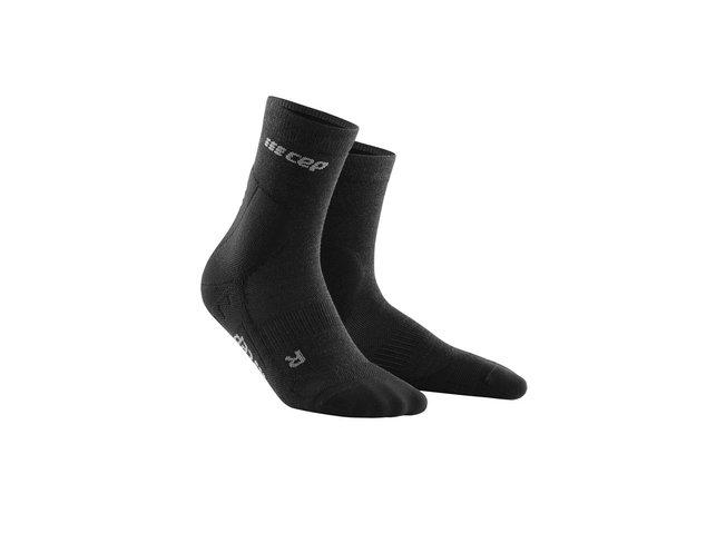 Zimné bežecké ponožky CEP Cold Mid Cut socks men black