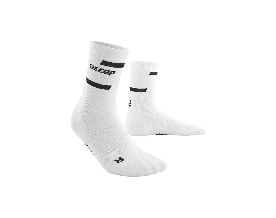Bežecké ponožky CEP The Run Mid Cut Socks men white