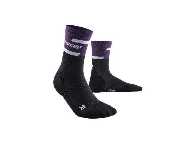 Bežecké ponožky CEP The Run Mid Cut Socks women violet