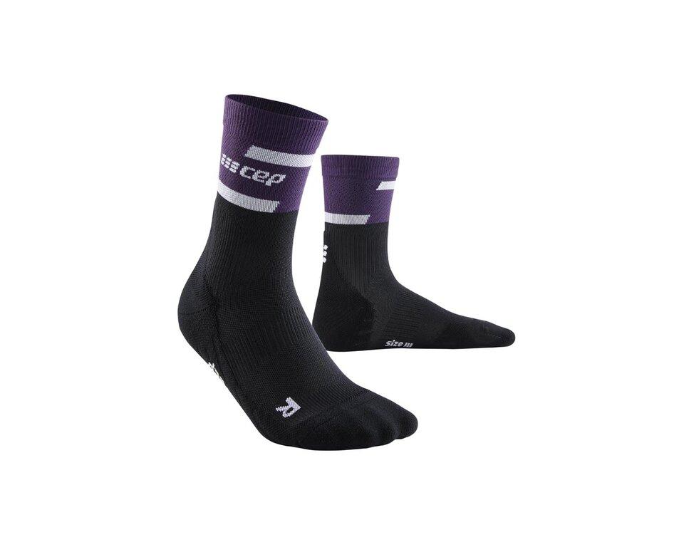 Bežecké ponožky CEP The Run Mid Cut Socks women violet