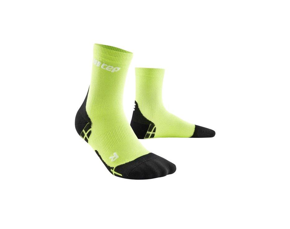 Kompresné ponožky CEP Ultralight Short socks men flash green