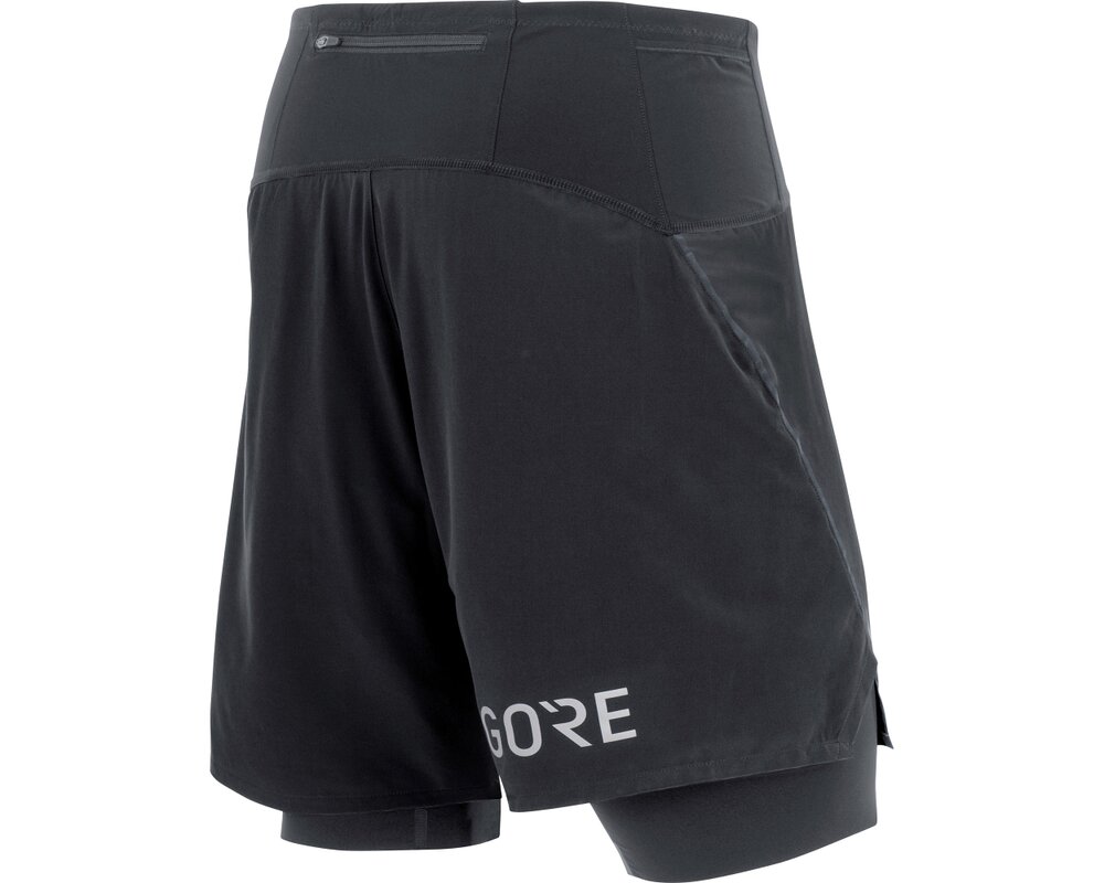 GORE R7 2in1 Shorts men all black | BEZECKEPOTREBY.sk